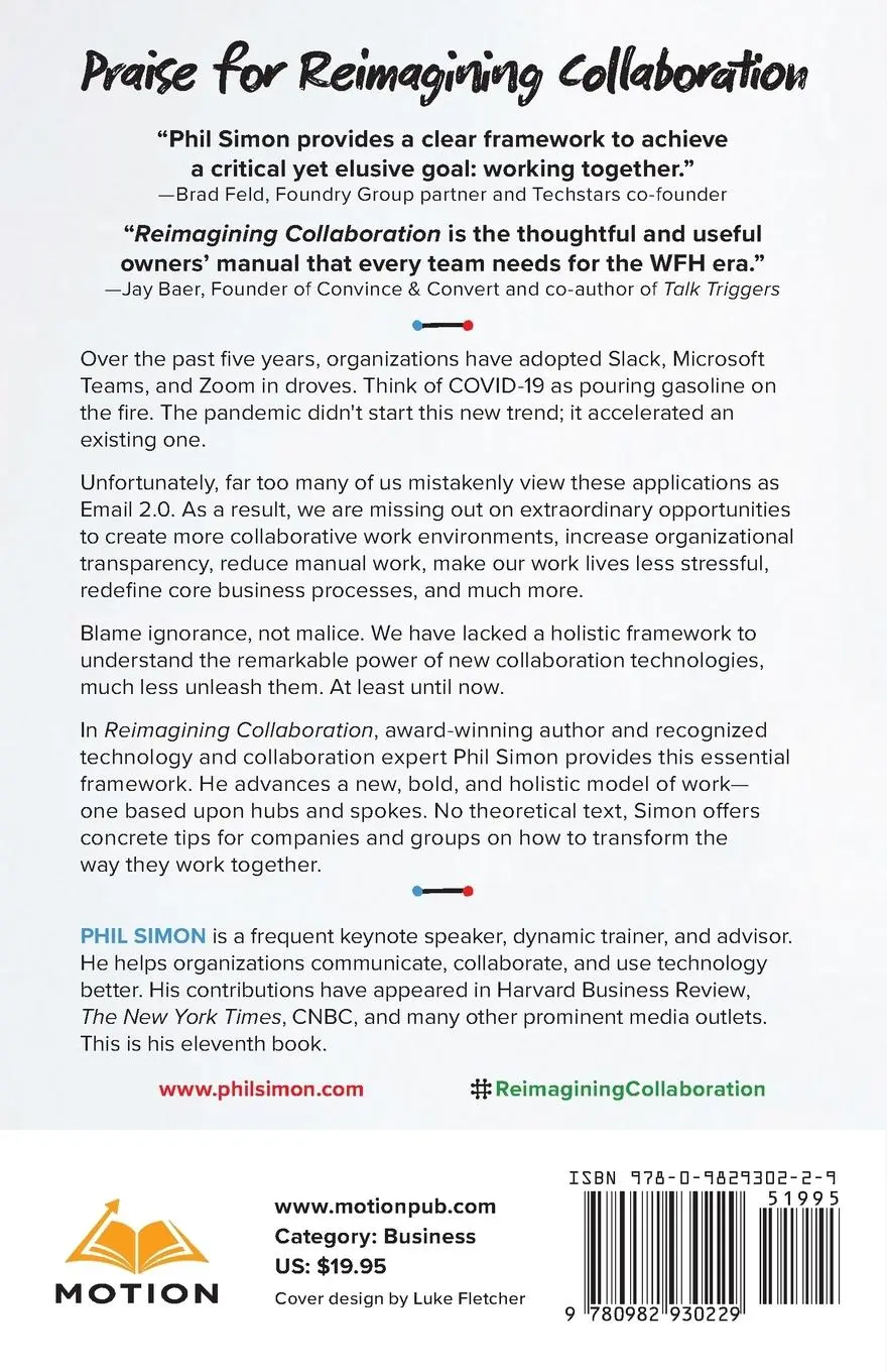 Rückseite: 9780982930229 | Reimagining Collaboration | Phil Simon | Taschenbuch | Englisch | 2021