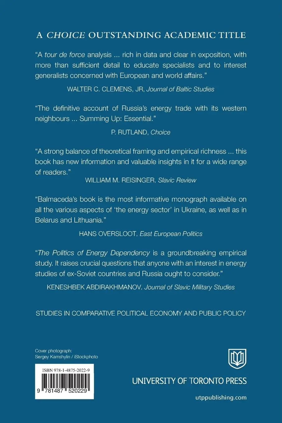 Rückseite: 9781487520229 | Politics of Energy Dependency | Margarita M Balmaceda | Taschenbuch