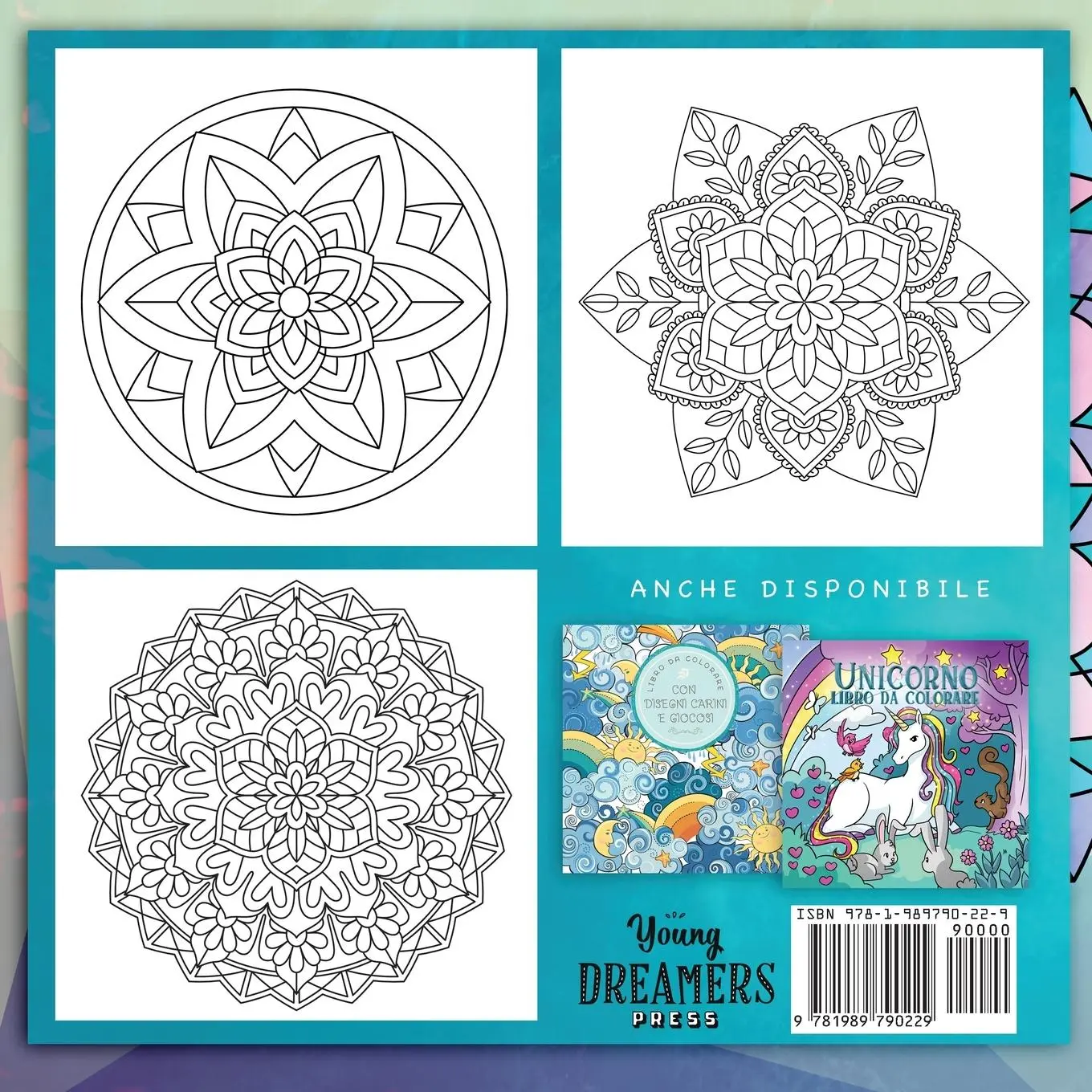 Rückseite: 9781989790229 | Mandala da colorare per bambini | Young Dreamers Press | Taschenbuch