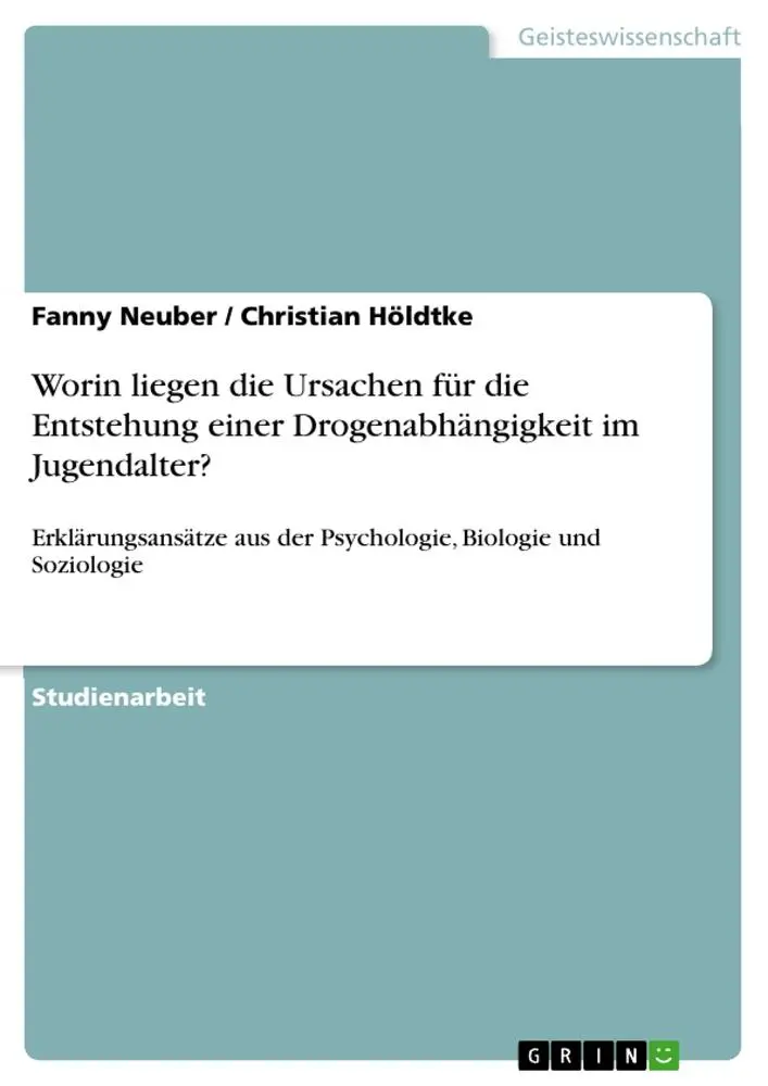 Cover: 9783668280229 | Worin liegen die Ursachen für die Entstehung einer...