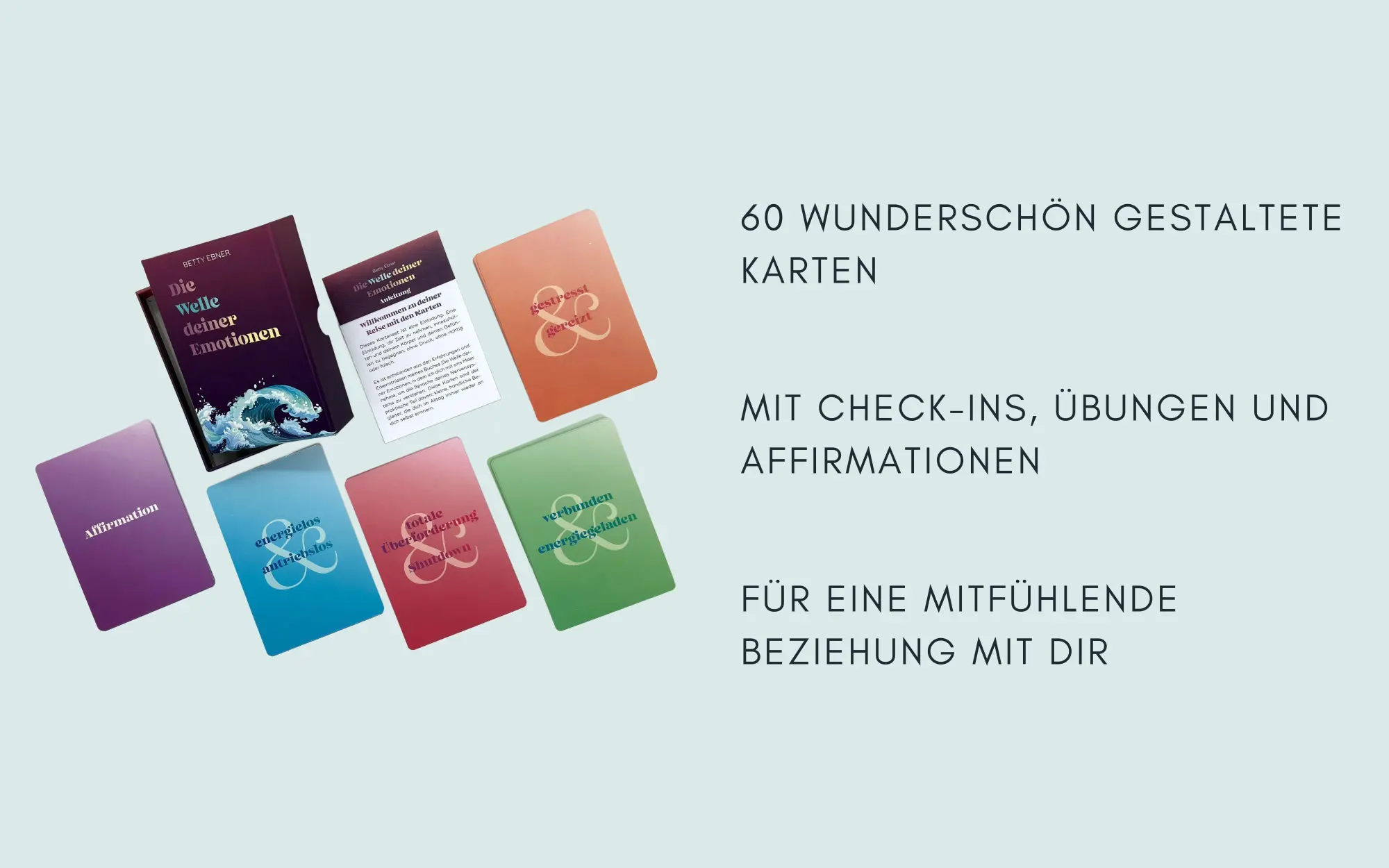 Bild: 4250940200329 | Die Welle deiner Emotionen Kartenset | Betty Ebner | Box | 8 S. | 2025