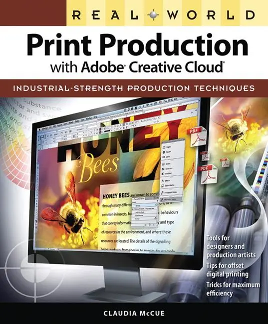 Cover: 9780321970329 | Real World Print Production with Adobe Creative Cloud | Claudia McCue