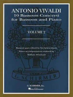 Cover: 9780793520329 | Antonio Vivaldi: 10 Bassoon Concerti for Bassoon and Piano, Volume 2