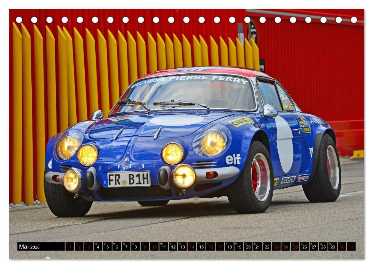 Bild: 9783457850329 | Renault Alpine A110 (Tischkalender 2026 DIN A5 quer), CALVENDO...