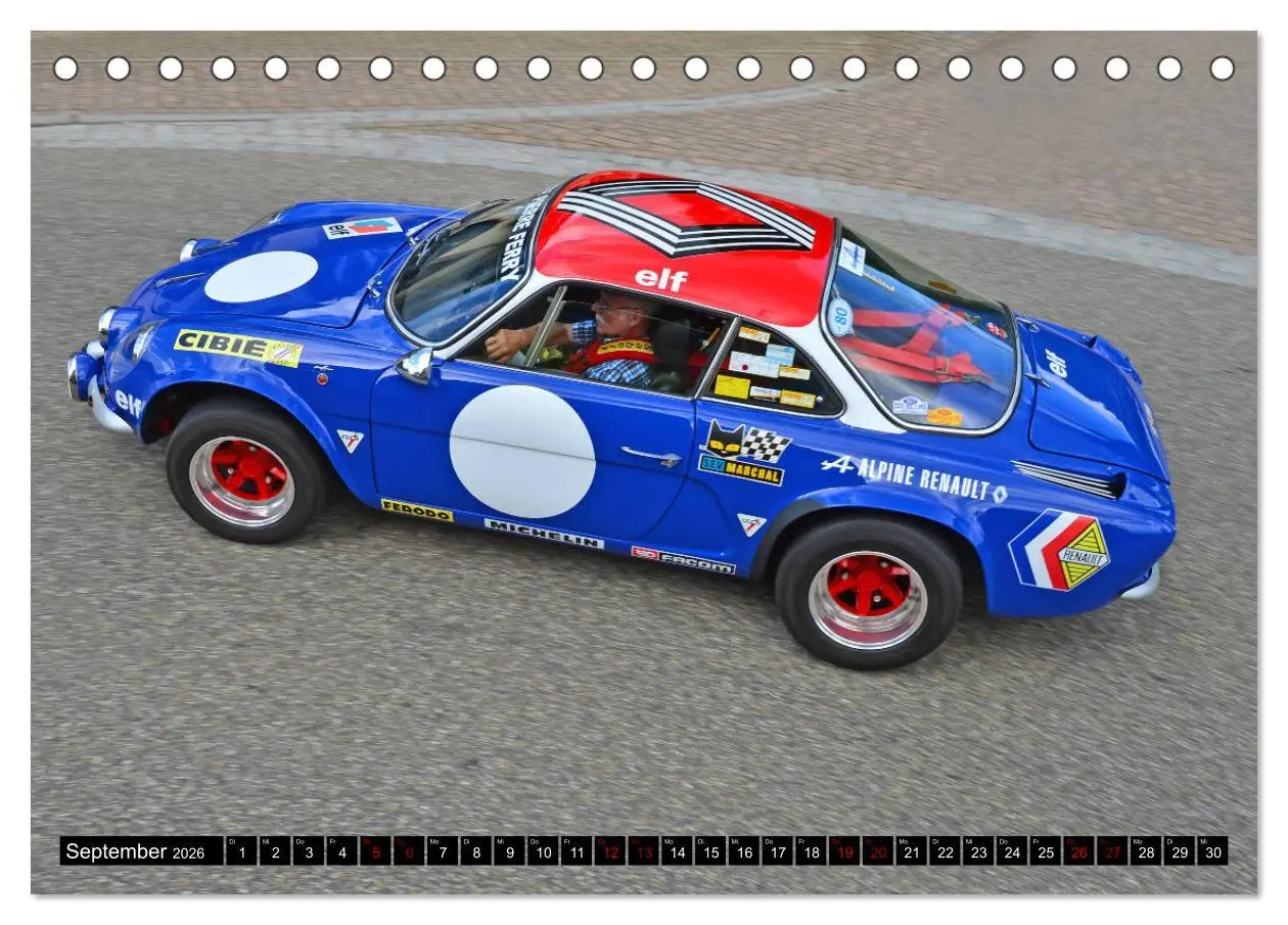 Bild: 9783457850329 | Renault Alpine A110 (Tischkalender 2026 DIN A5 quer), CALVENDO...
