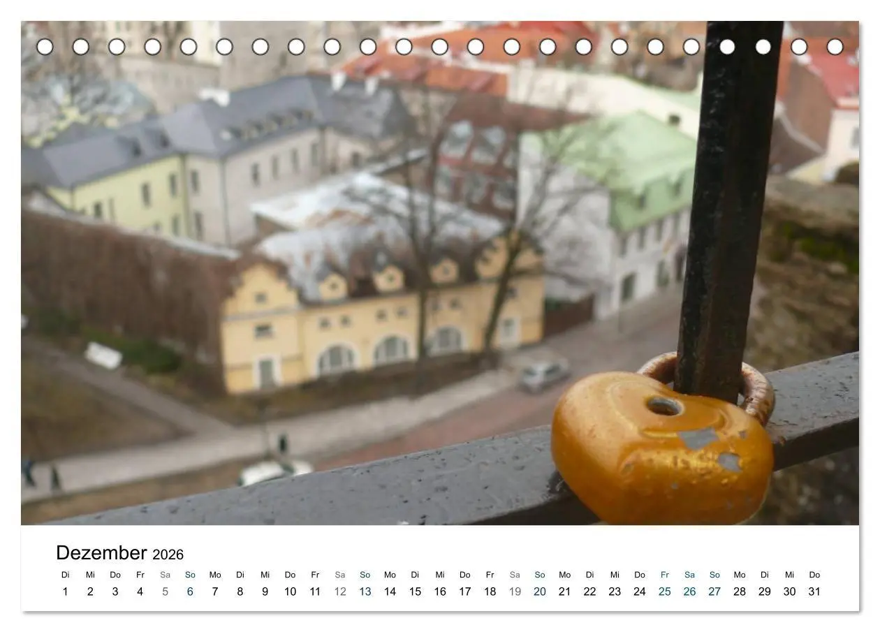 Bild: 9783516180329 | Tallinn (Tischkalender 2026 DIN A5 quer), CALVENDO Monatskalender