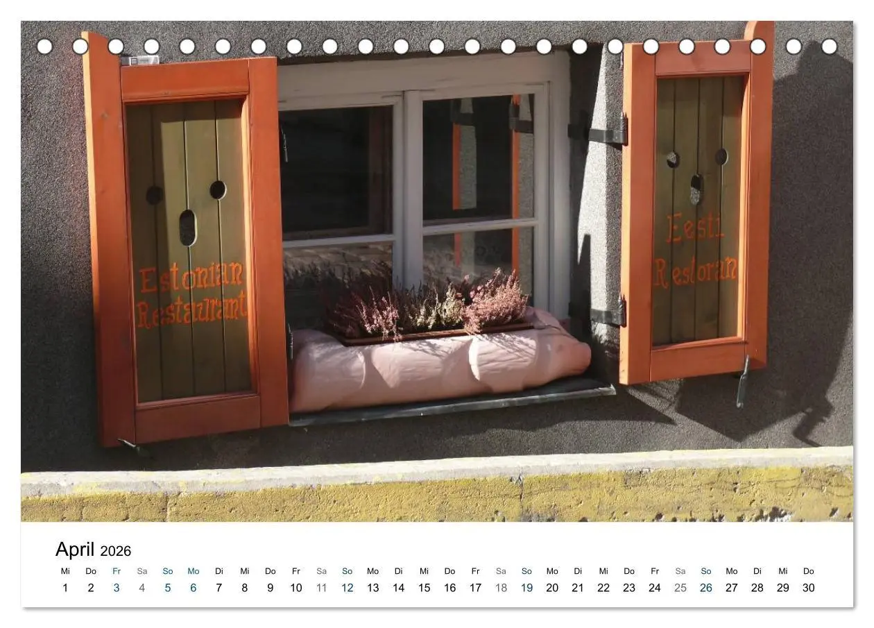 Bild: 9783516180329 | Tallinn (Tischkalender 2026 DIN A5 quer), CALVENDO Monatskalender
