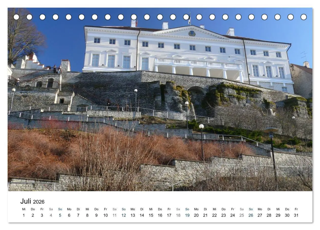 Bild: 9783516180329 | Tallinn (Tischkalender 2026 DIN A5 quer), CALVENDO Monatskalender