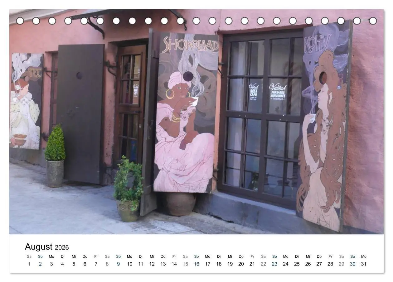 Bild: 9783516180329 | Tallinn (Tischkalender 2026 DIN A5 quer), CALVENDO Monatskalender