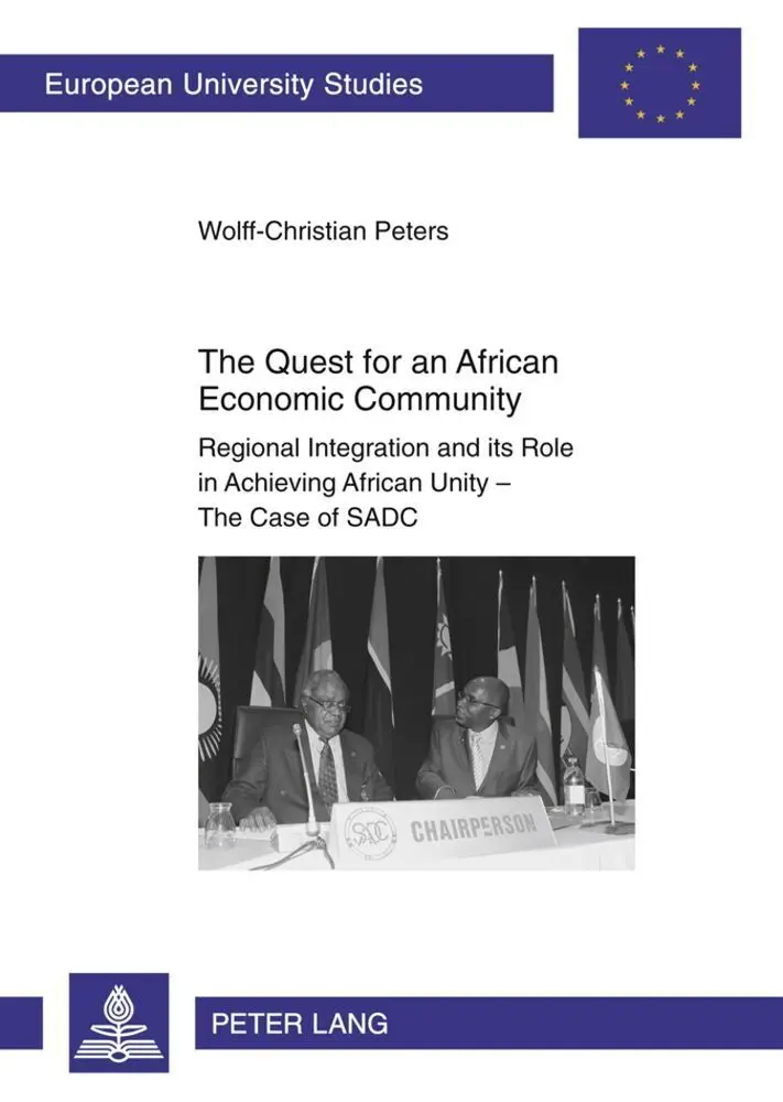 Cover: 9783631610329 | The Quest for an African Economic Community | Wolff-Christian Peters