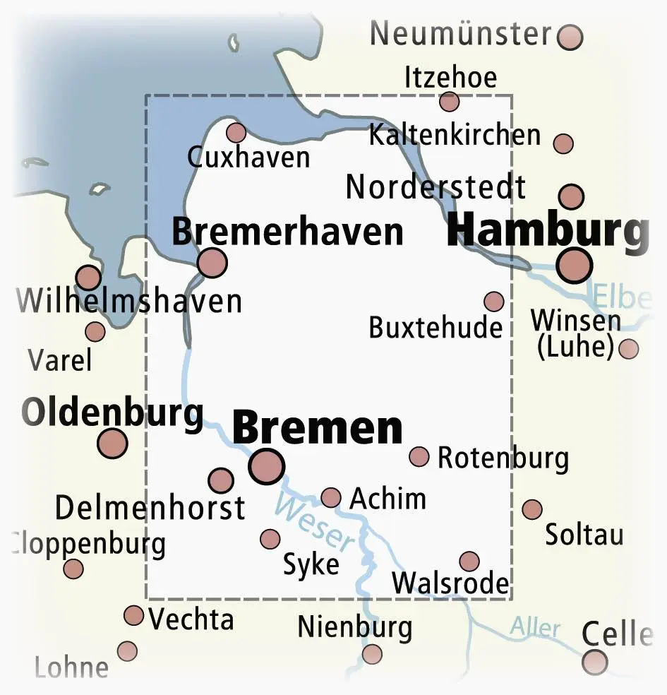 Bild: 9783747300329 | Ferienland zwischen Elbe und Weser 1:160 000 | (Land-)Karte | Deutsch