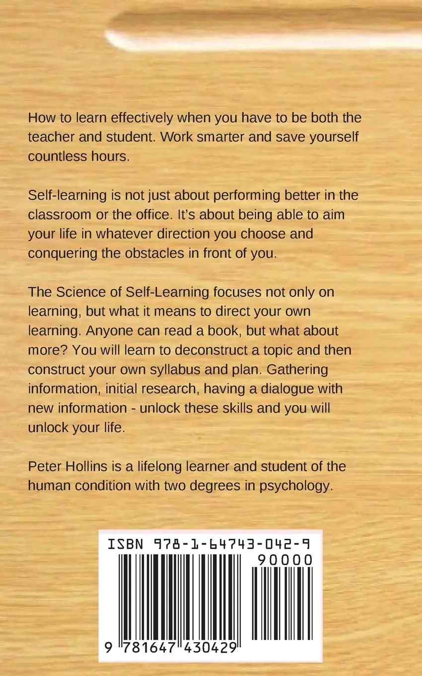 Rückseite: 9781647430429 | The Science of Self-Learning | Peter Hollins | Taschenbuch | Englisch
