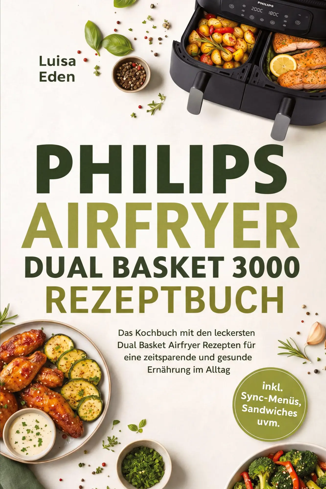 Cover: 9783694380429 | Philips Airfryer Dual Basket 3000 Rezeptbuch: Das Kochbuch mit den...