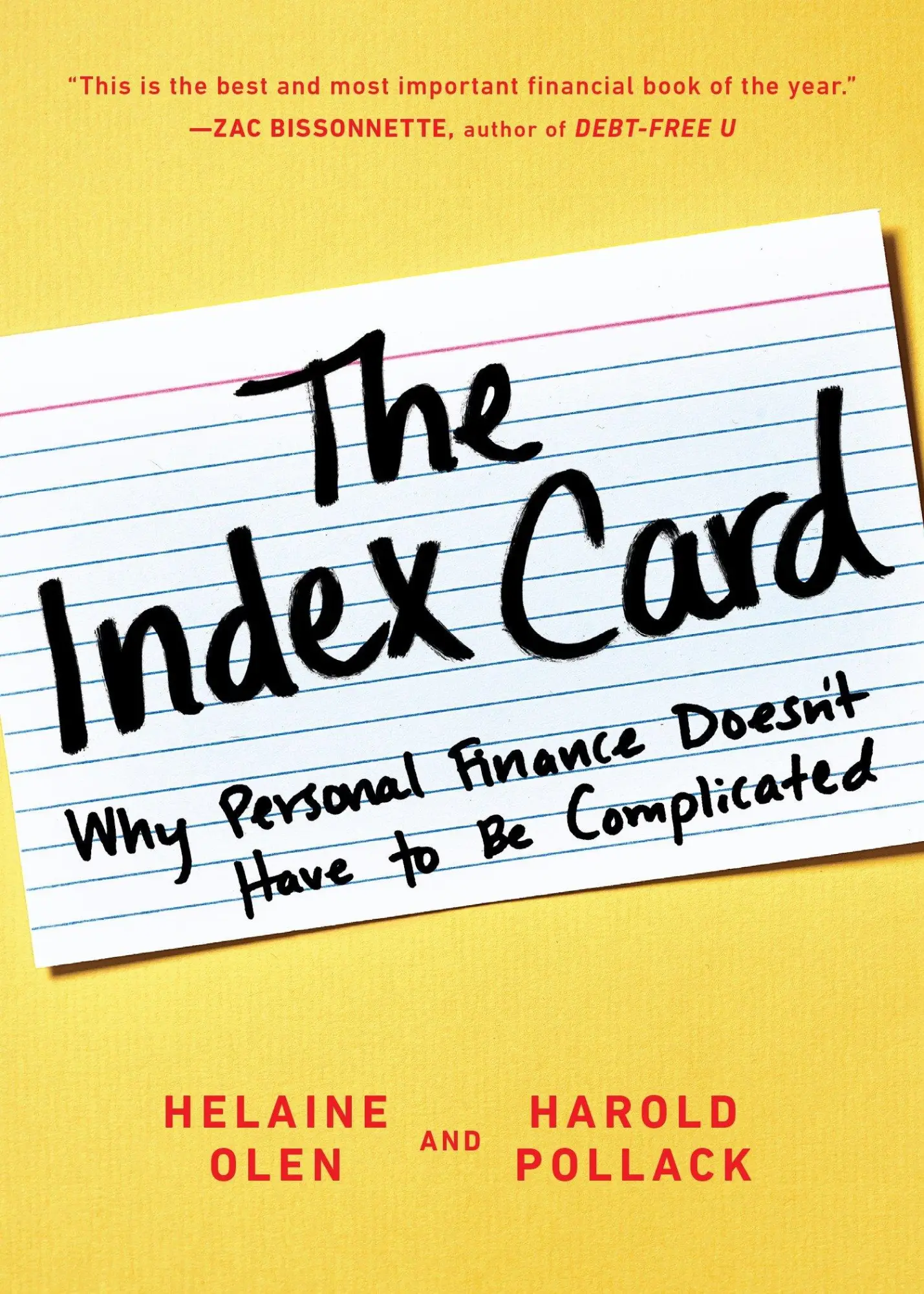 Cover: 9780143130529 | The Index Card | Why Personal Finance Doesn't Have to Be Complicated