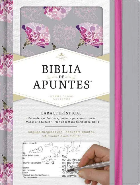 Cover: 9781433650529 | Rvr 1960 Biblia de Apuntes, Gris Y Floreado Tela Impresa | Editorial