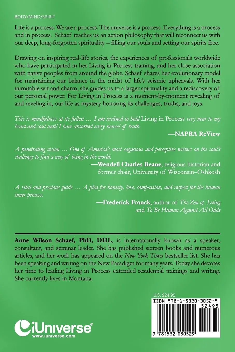 Rückseite: 9781532030529 | Living in Process | Basic Truths for Living the Path of the Soul
