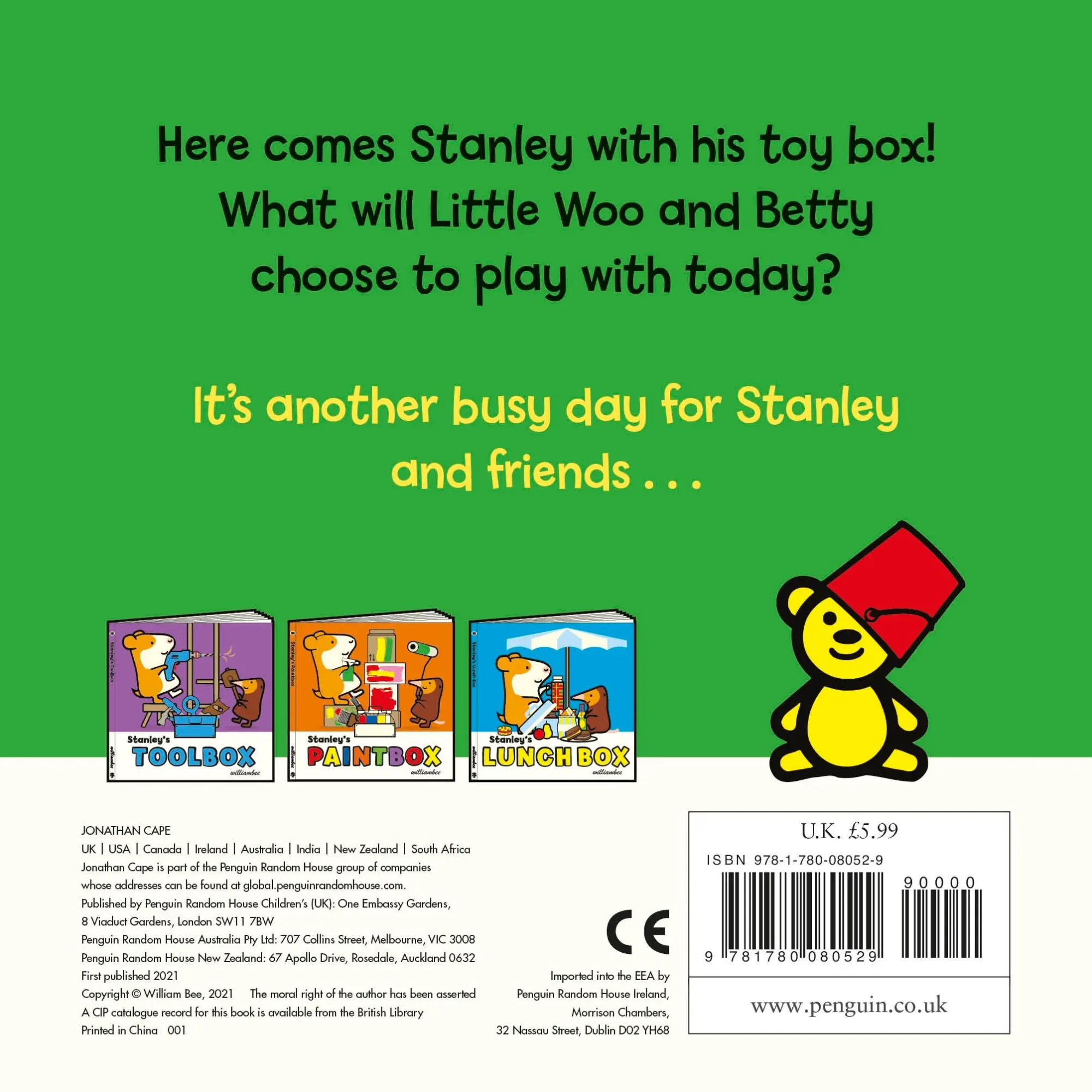 Rückseite: 9781780080529 | Stanley's Toy Box | William Bee | Buch | Stanley | Papp-Bilderbuch