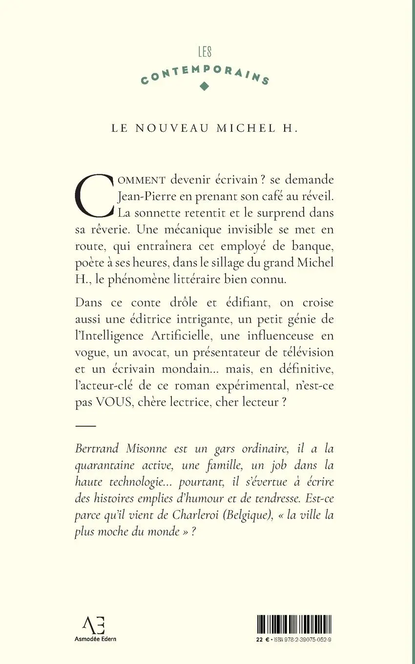 Rückseite: 9782390750529 | Le Nouveau Michel H. | Bertrand Misonne | Taschenbuch | Französisch