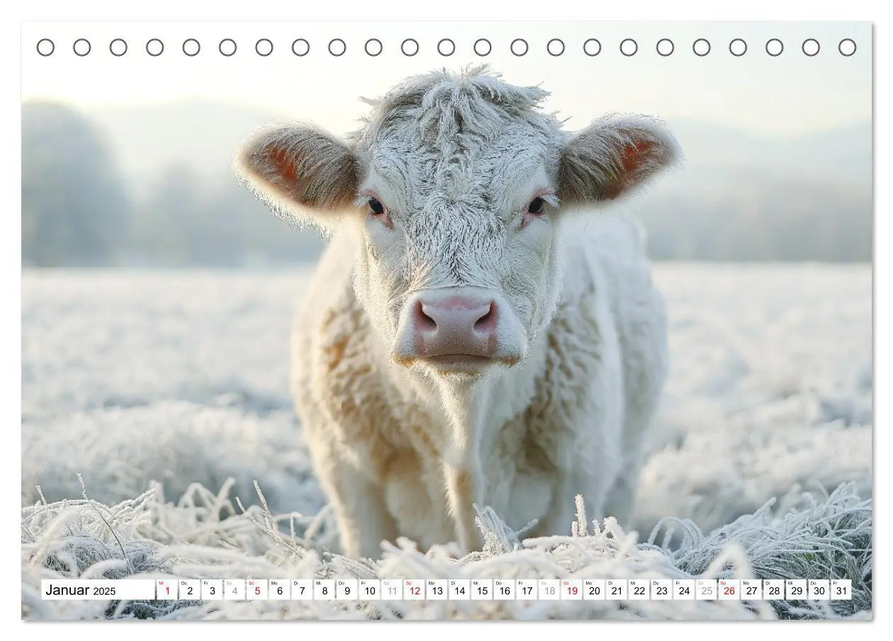 Bild: 9783457210529 | KÜHE AUF DER ALM - Der Kalender aus Bayern (Tischkalender 2025 DIN...