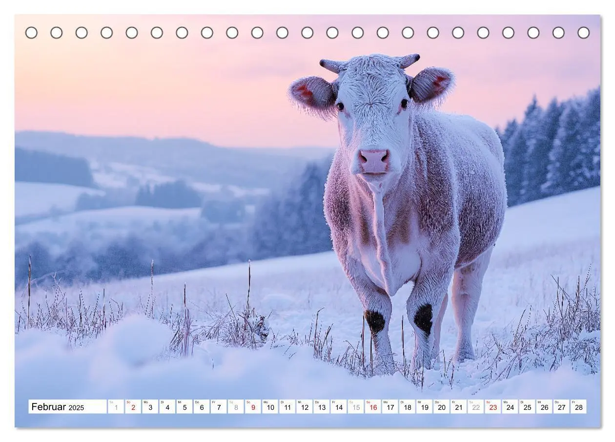 Bild: 9783457210529 | KÜHE AUF DER ALM - Der Kalender aus Bayern (Tischkalender 2025 DIN...