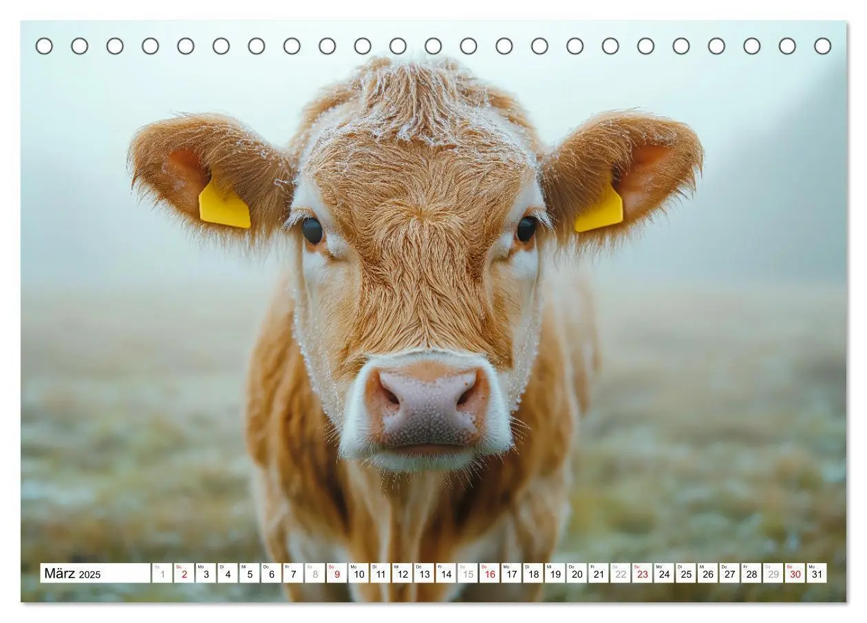Bild: 9783457210529 | KÜHE AUF DER ALM - Der Kalender aus Bayern (Tischkalender 2025 DIN...