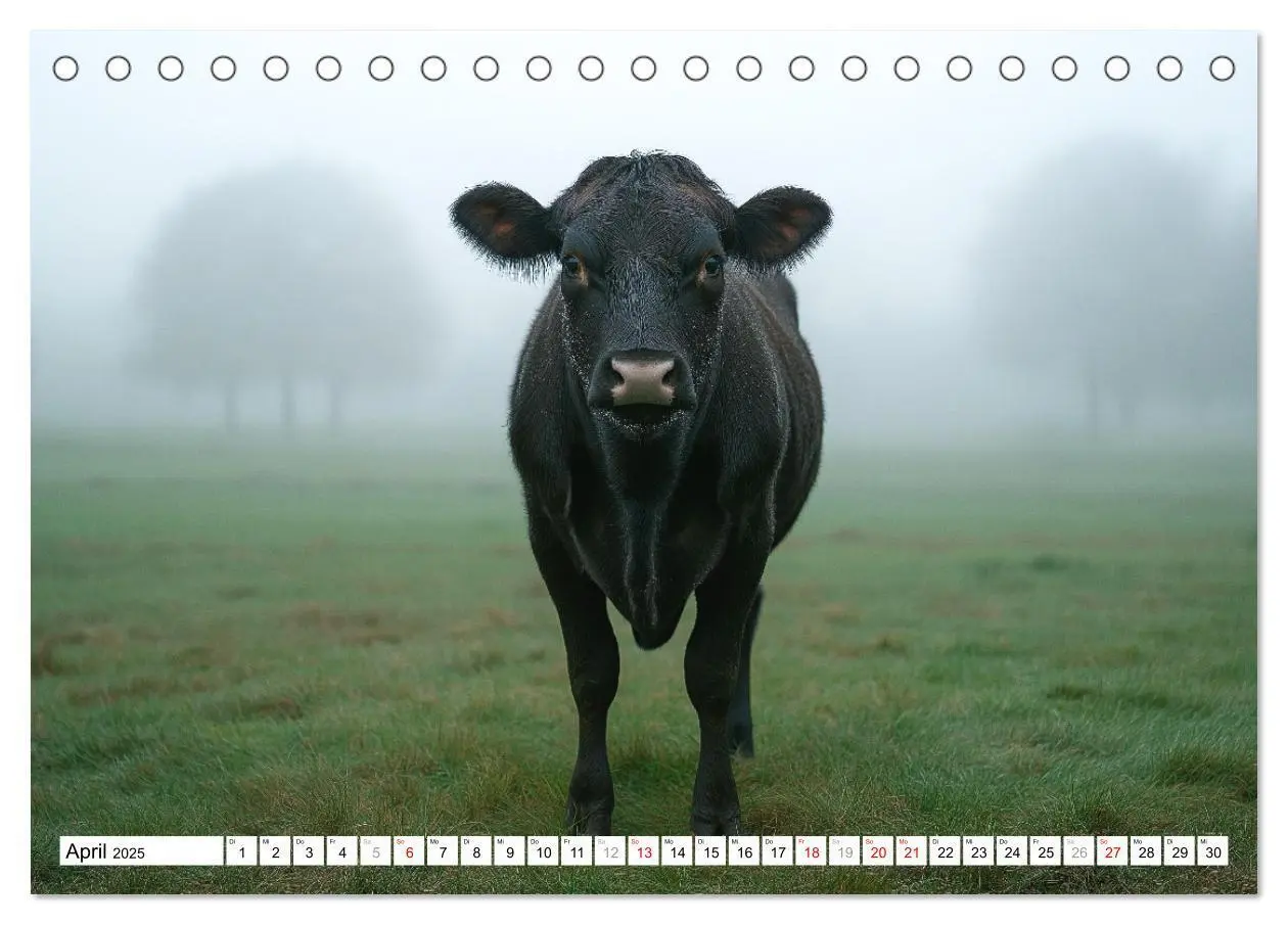 Bild: 9783457210529 | KÜHE AUF DER ALM - Der Kalender aus Bayern (Tischkalender 2025 DIN...