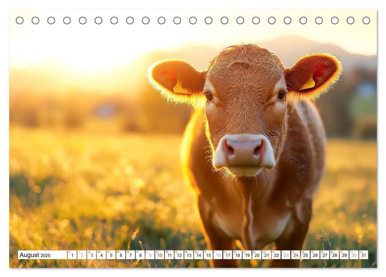 Bild: 9783457210529 | KÜHE AUF DER ALM - Der Kalender aus Bayern (Tischkalender 2025 DIN...