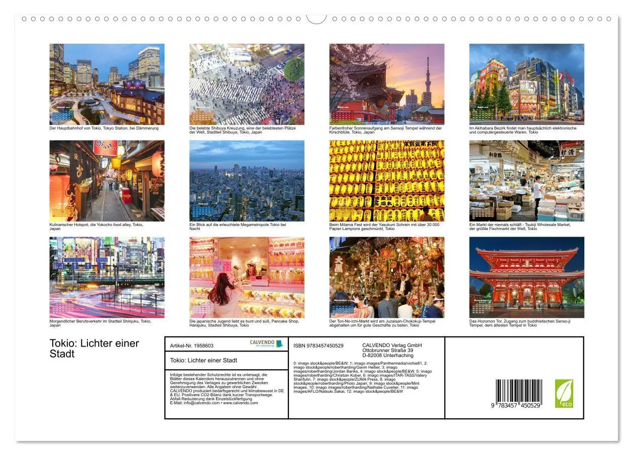 Bild: 9783457450529 | Tokio: Lichter einer Stadt (hochwertiger Premium Wandkalender 2026...