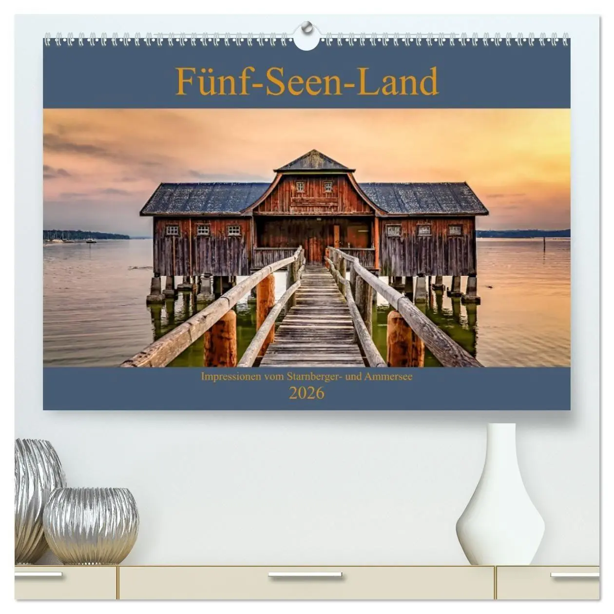 Cover: 9783457760529 | Fünf-Seen-Land (hochwertiger Premium Wandkalender 2026 DIN A2...