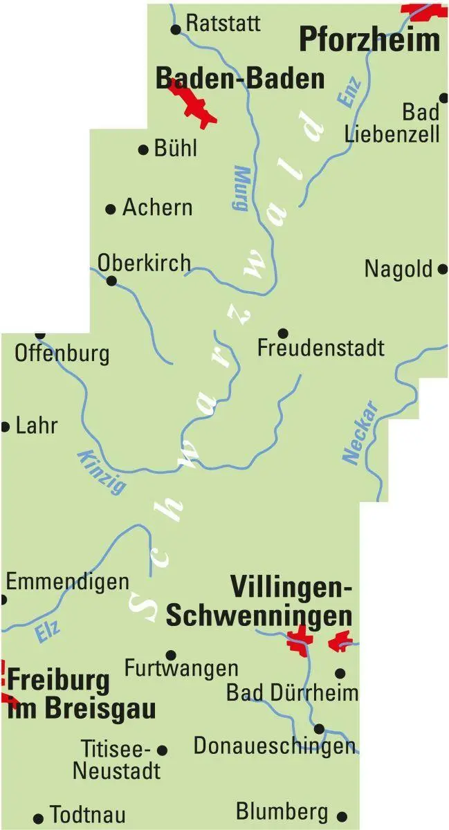 Bild: 9783969900529 | ADFC-Regionalkarte Traumhafte E-Bike-Touren im Schwarzwald,...