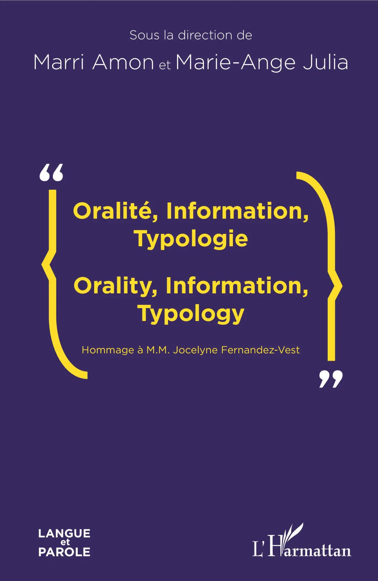 Cover: 9782343140629 | Oralité, Information, Typologie | Marri Amon (u. a.) | Taschenbuch