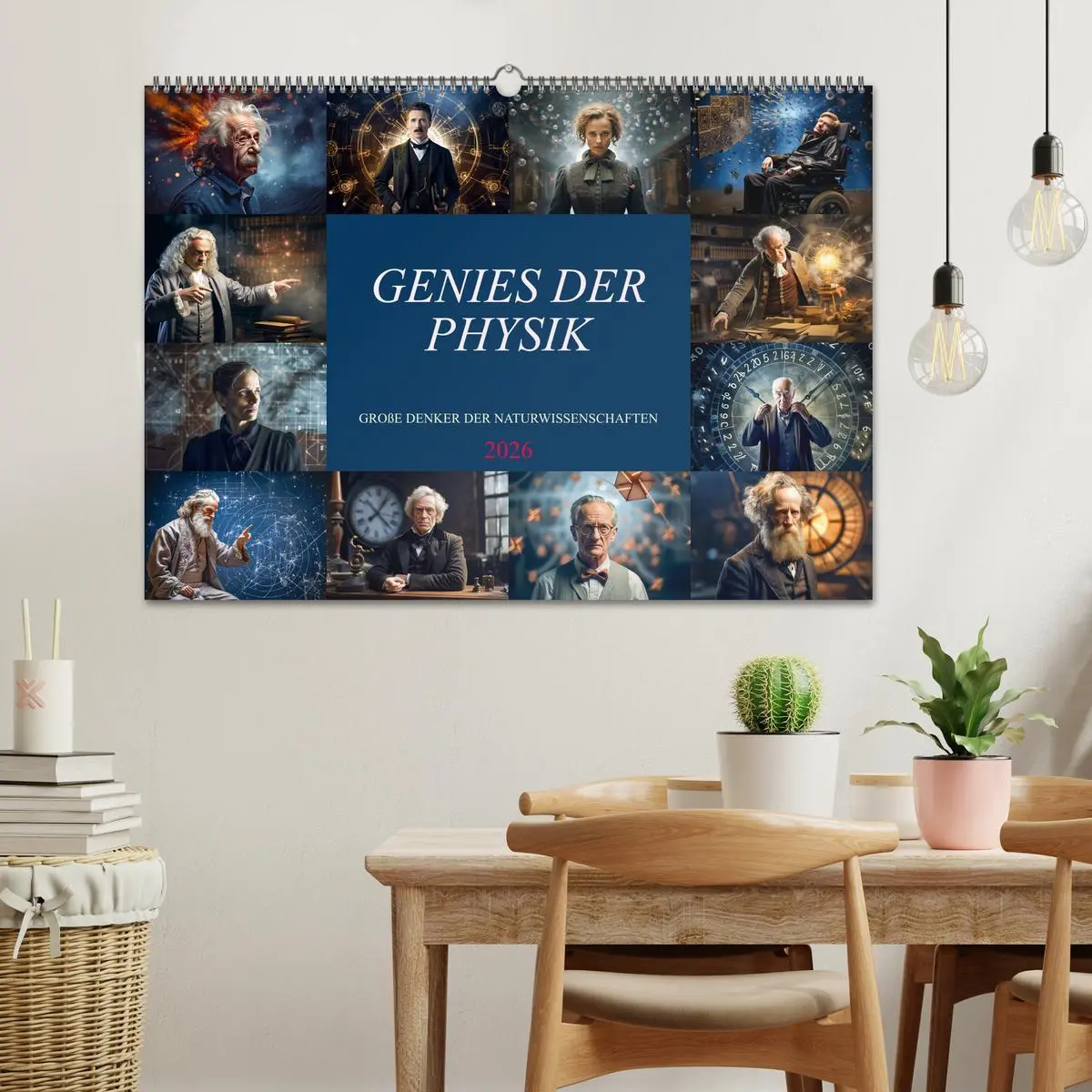 Bild: 9783457510629 | Genies der Physik (Wandkalender 2026 DIN A2 quer), CALVENDO...