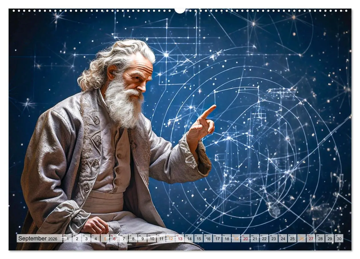 Bild: 9783457510629 | Genies der Physik (Wandkalender 2026 DIN A2 quer), CALVENDO...
