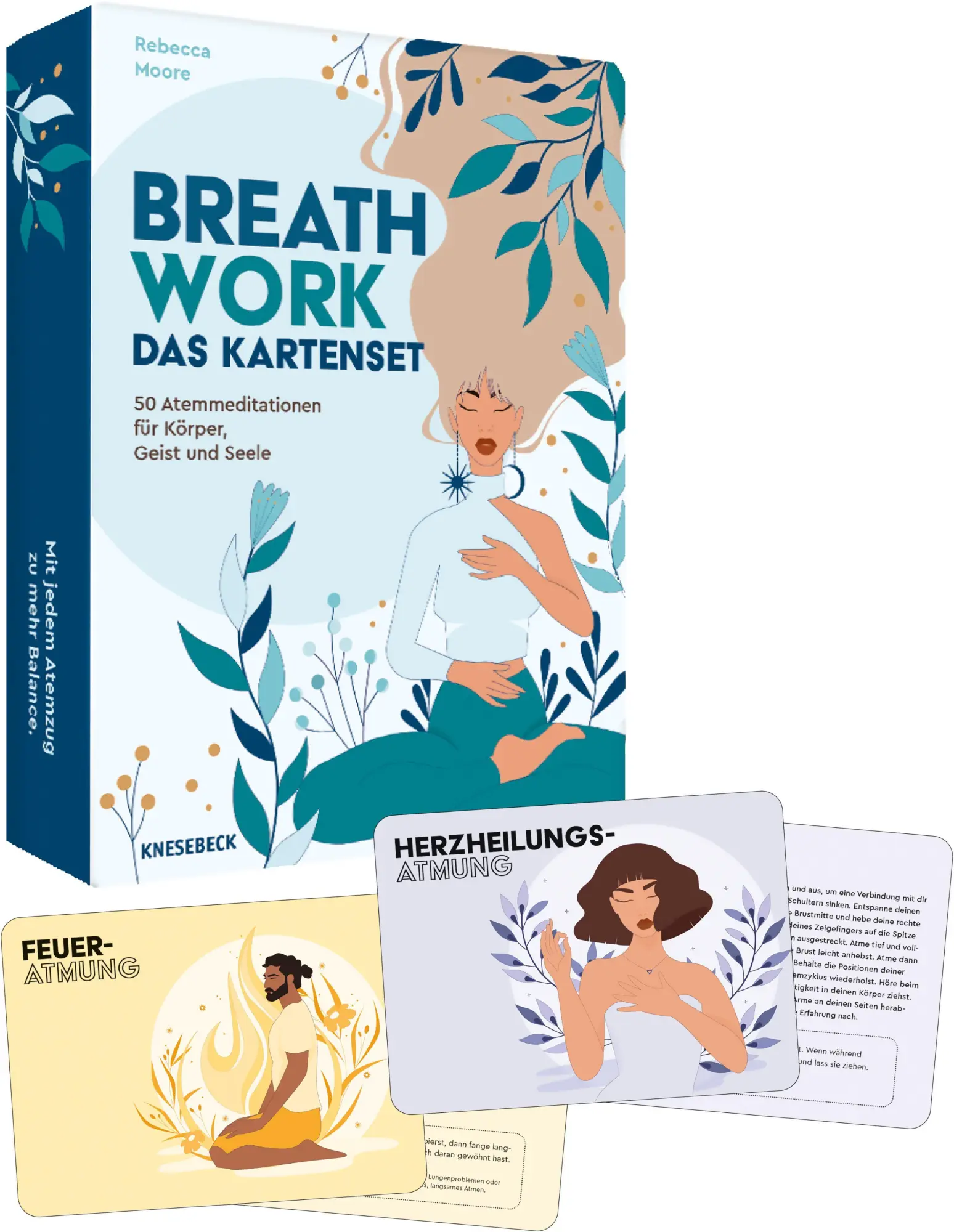 Cover: 9783989620629 | Breathwork - Das Kartenset | Rebecca Moore | Box | 114 S. | Deutsch