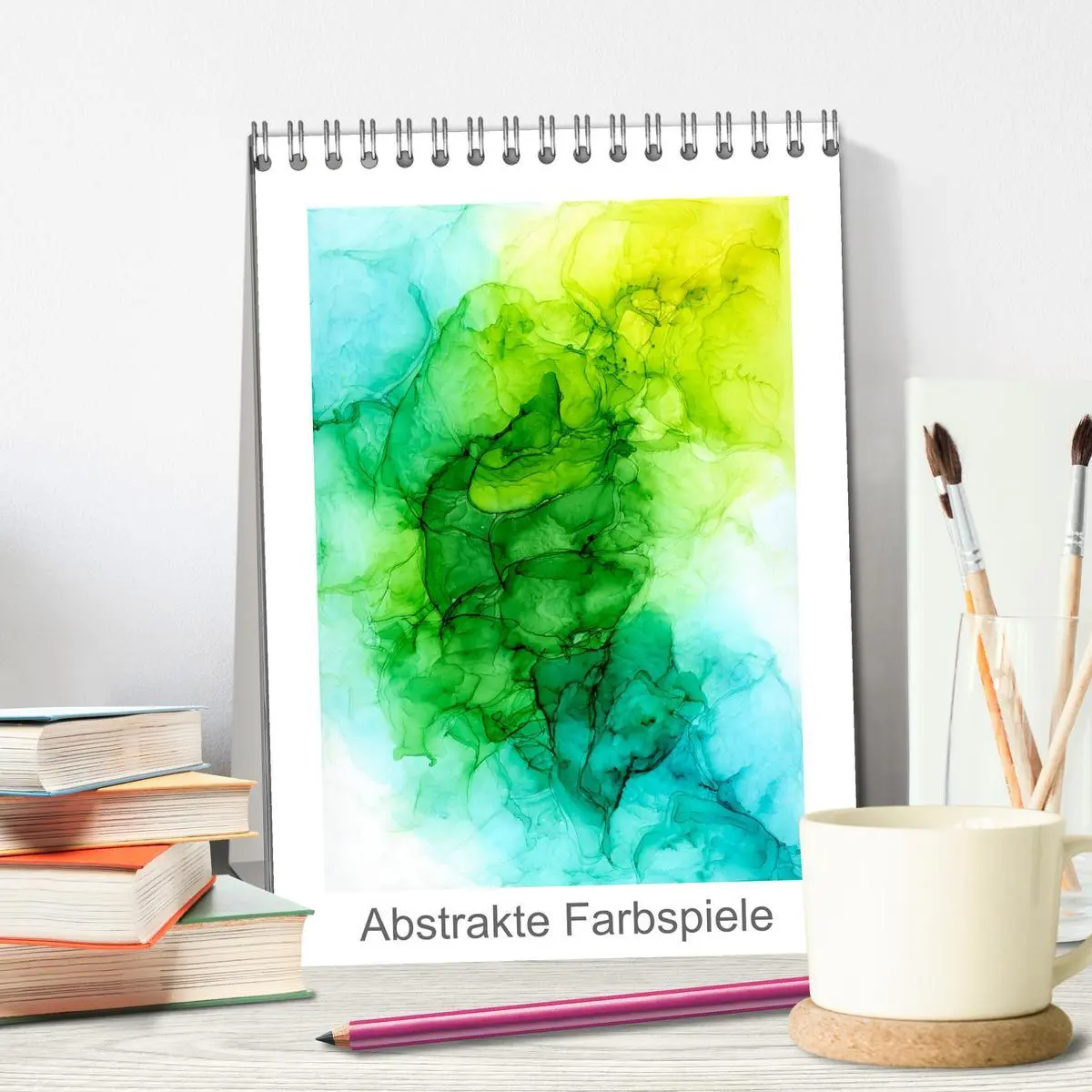 Bild: 9783516380729 | Abstrakte Farbspiele (Tischkalender 2026 DIN A5 hoch), CALVENDO...