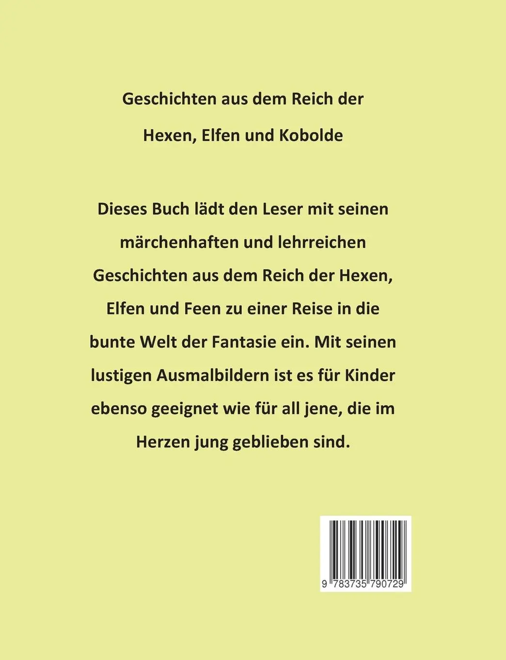 Rückseite: 9783735790729 | Geschichten aus dem Reich der Hexen, Elfen und Kobolde | Erdiç | Buch