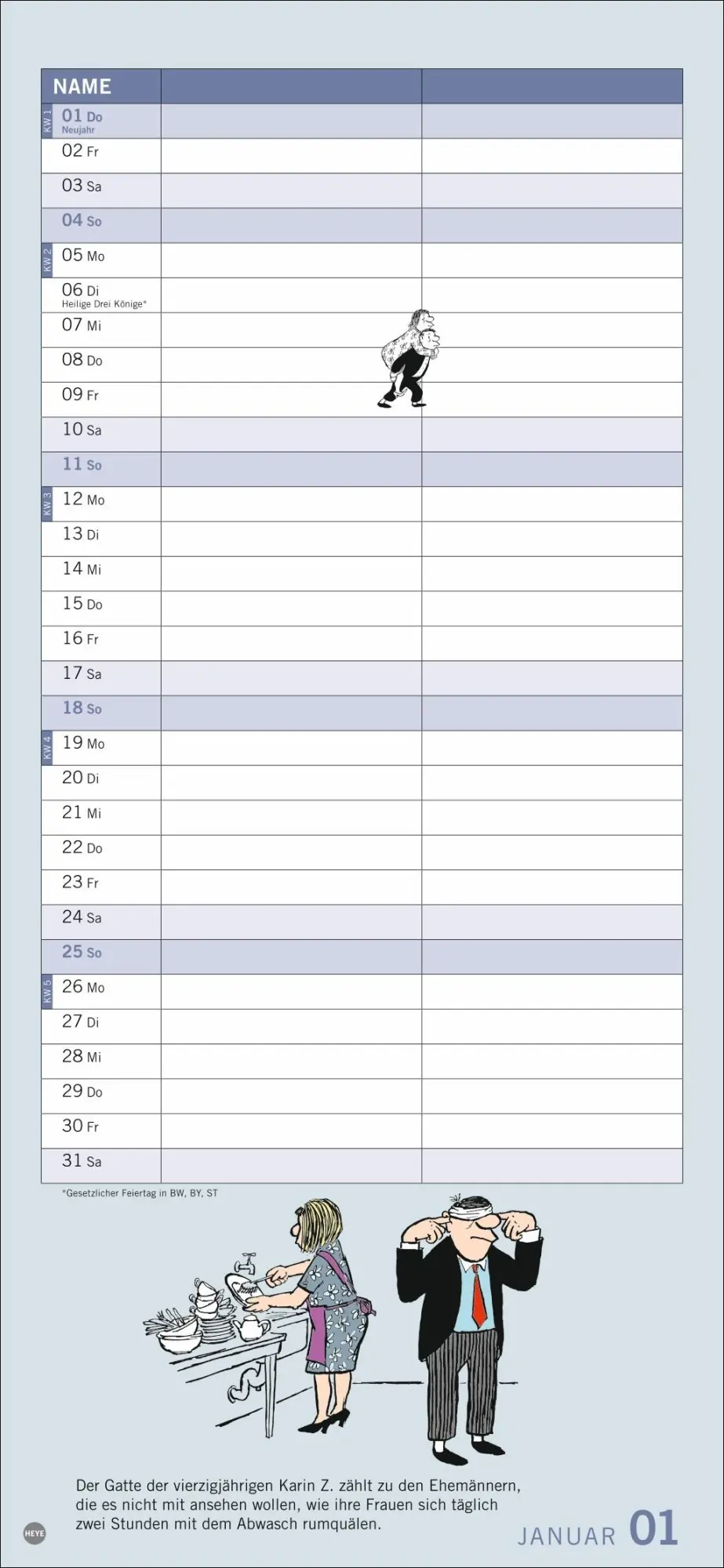Bild: 9783756410729 | Loriot Planer für zwei 2026 | Loriot | Kalender | Loriot Kalender Heye