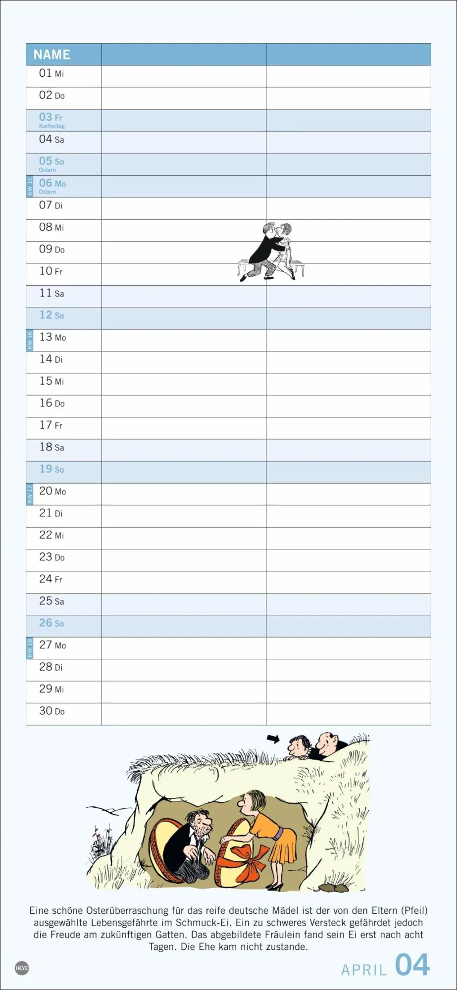 Bild: 9783756410729 | Loriot Planer für zwei 2026 | Loriot | Kalender | Loriot Kalender Heye