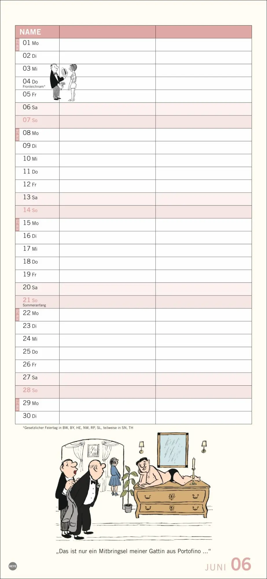 Bild: 9783756410729 | Loriot Planer für zwei 2026 | Loriot | Kalender | Loriot Kalender Heye