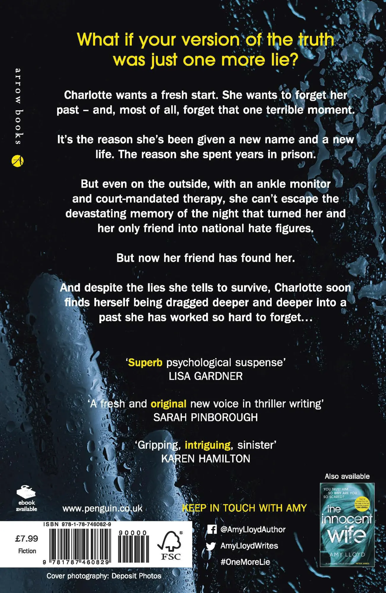 Rückseite: 9781787460829 | One More Lie | Amy Lloyd | Taschenbuch | 400 S. | Englisch | 2019