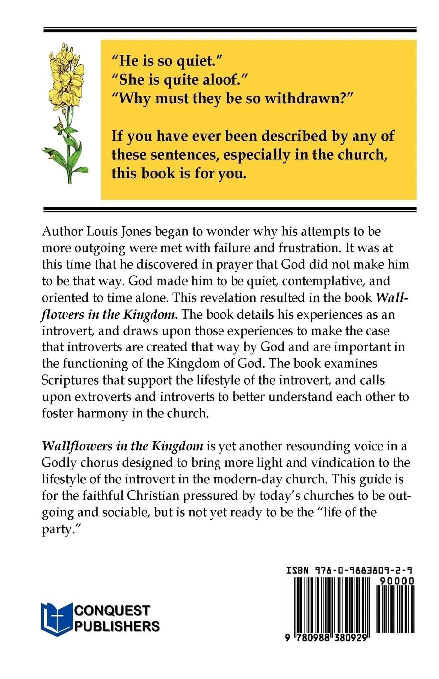 Rückseite: 9780988380929 | Wallflowers in the Kingdom | Louis N. Jones | Taschenbuch | Englisch