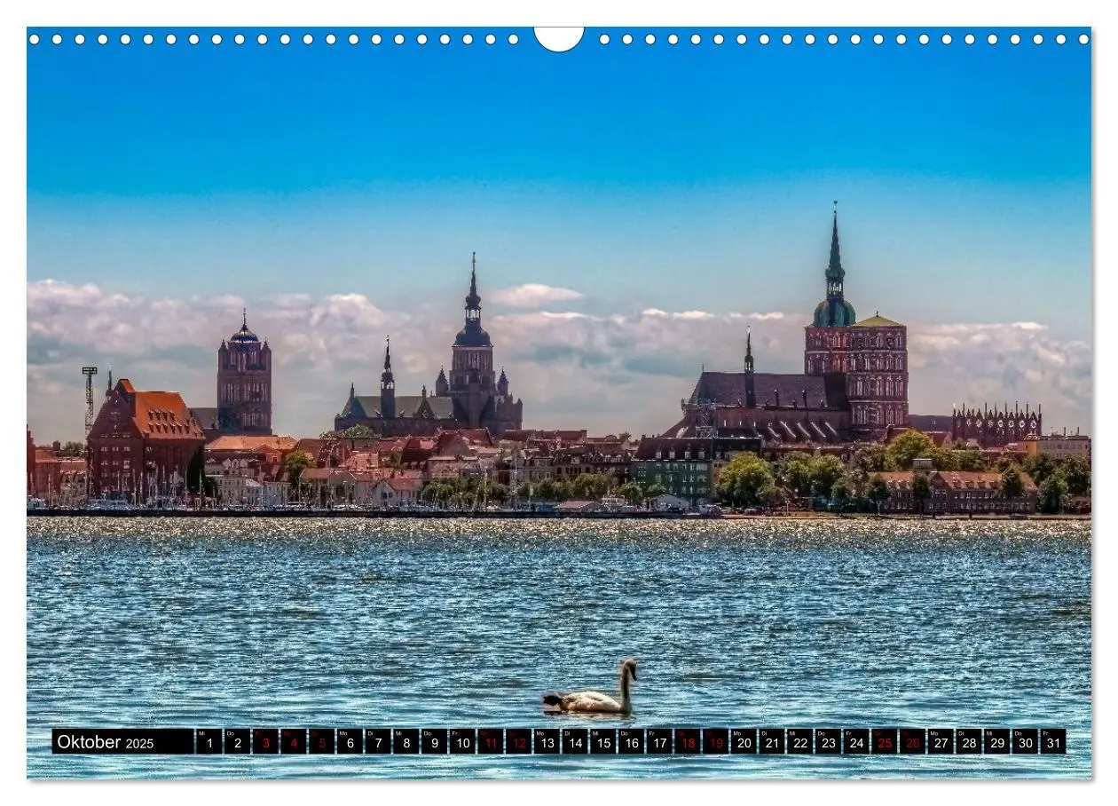 Bild: 9783435010929 | Stralsund, Eine Perle an der Ostsee (Wandkalender 2025 DIN A3...