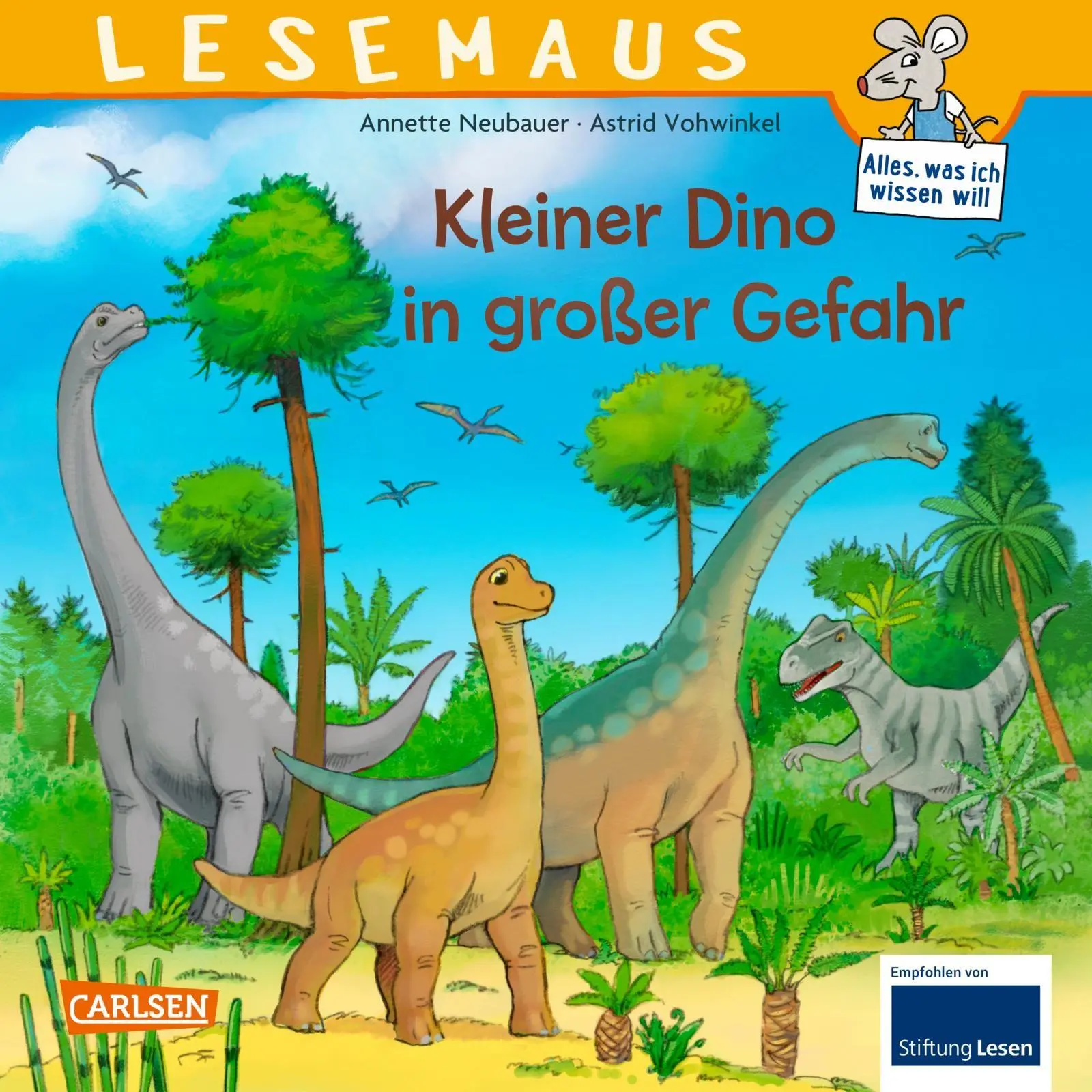 Cover: 9783551080929 | LESEMAUS 94: Kleiner Dino in großer Gefahr | Annette Neubauer | Buch