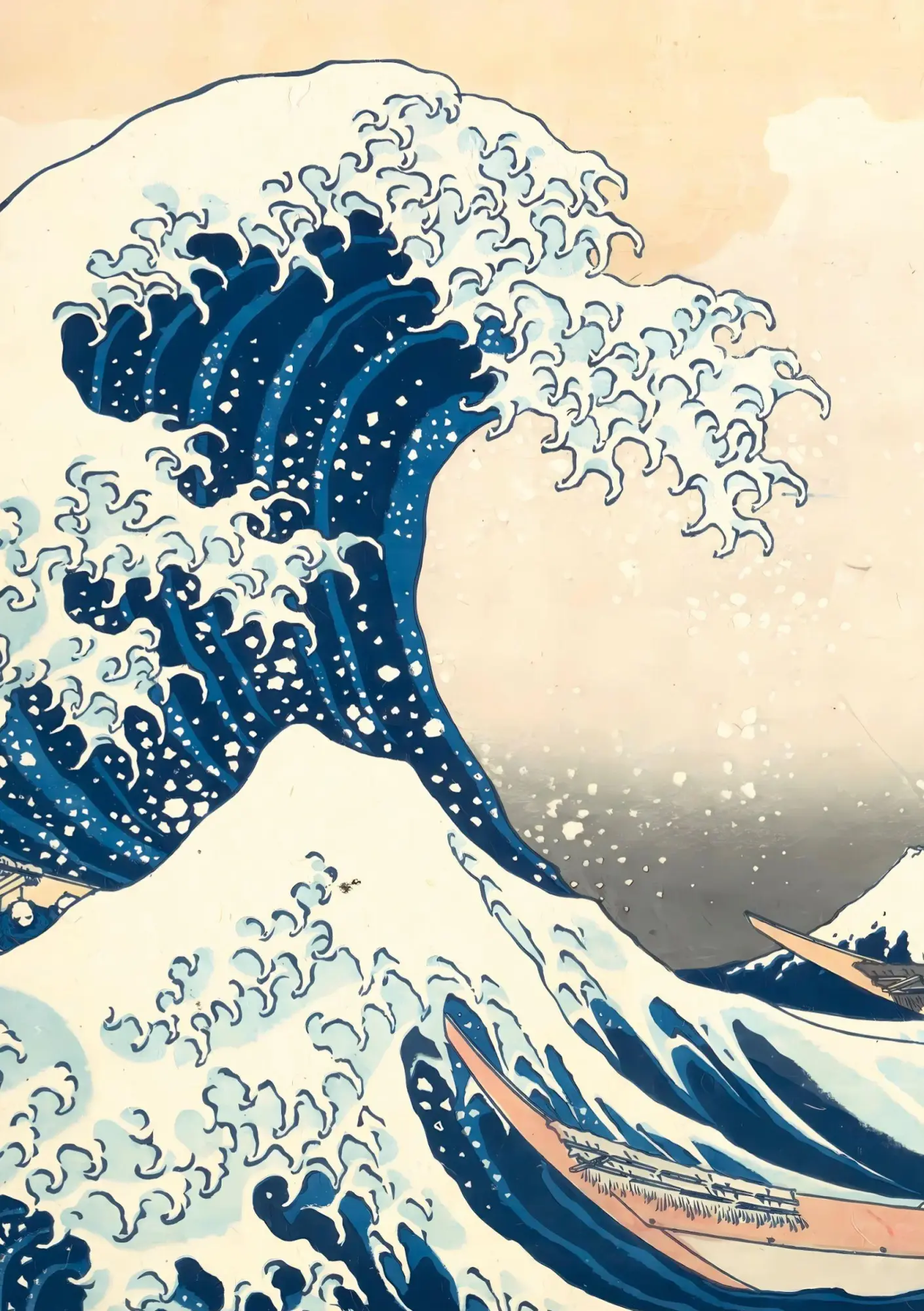 Cover: 9783753800929 | Hokusai 'Die große Welle vor Kanagawa' Notizbuch A5 kariert - 100...