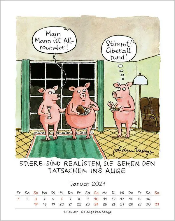 Bild: 9783819300929 | Stier 2027 | Verlag Korsch | Kalender | Spiralbindung | 13 S. | 2027