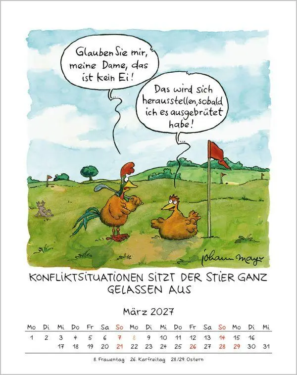 Bild: 9783819300929 | Stier 2027 | Verlag Korsch | Kalender | Spiralbindung | 13 S. | 2027