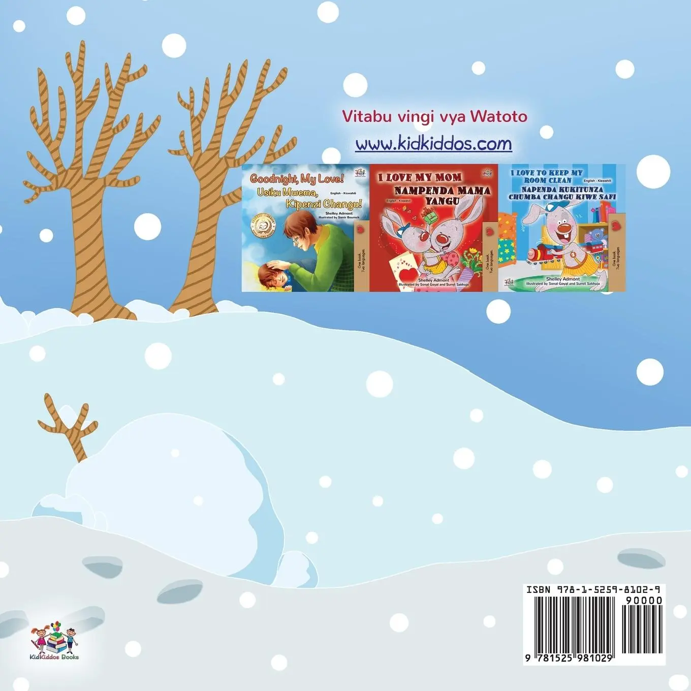 Rückseite: 9781525981029 | I Love Winter (Swahili Book for Kids) | Shelley Admont (u. a.) | Buch