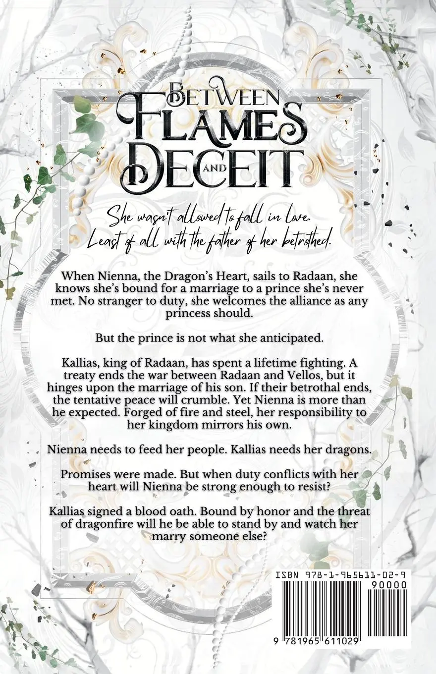 Rückseite: 9781965611029 | Between Flames and Deceit | Melissa Frick | Taschenbuch | Englisch