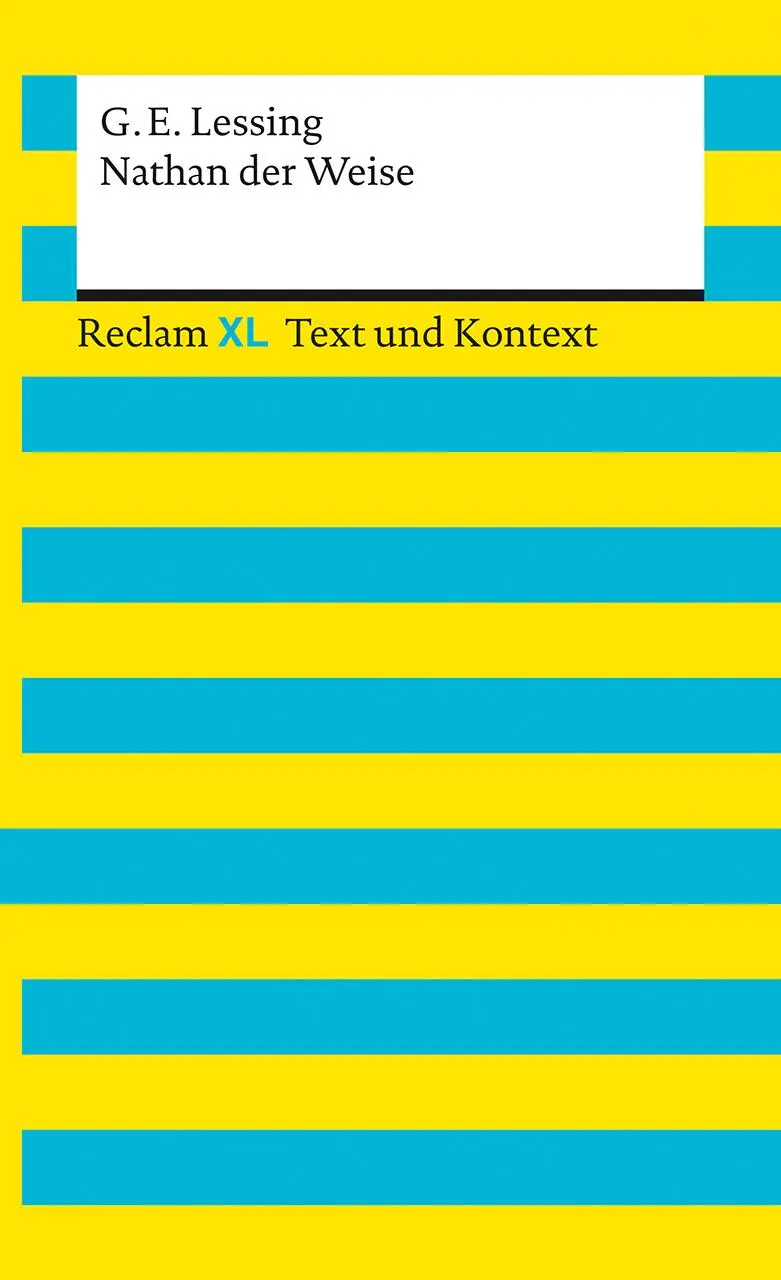Cover: 9783150161029 | Nathan der Weise. Textausgabe mit Kommentar und Materialien | Lessing