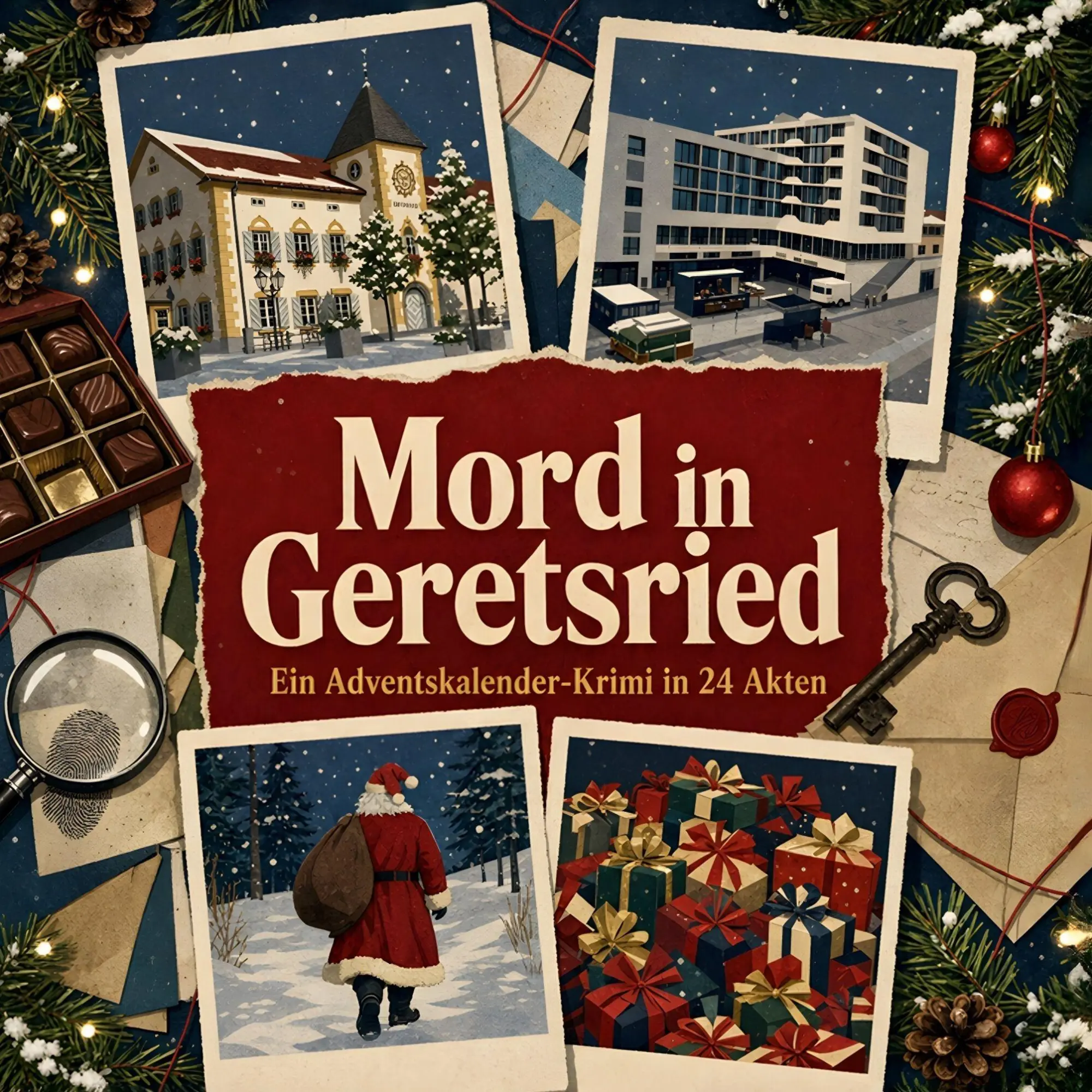 Cover: 9783696121129 | Mord in Geretsried | Ein Adventskalender-Krimi in 24 Akten | Schubert